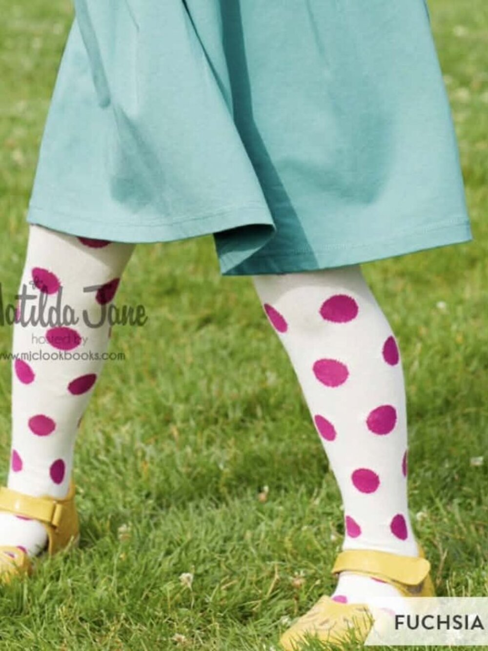 NWT Matilda Jane Girls' Polka Dot Tights